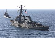 USS Cole under tow